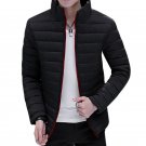 Fashion Plus M-4XL Casual Brand Mens Stand Collar Zip Cotton Jacket Warm Short Slim Outwear Coats Ja