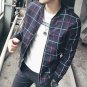 New Design Fashion Men Plaid Jackets Slim Fit Casual Coats Men Bomber Jacket Jaqueta Masculina Veste
