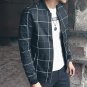 New Design Fashion Men Plaid Jackets Slim Fit Casual Coats Men Bomber Jacket Jaqueta Masculina Veste