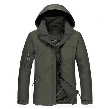 Jackets Men Solid Windproof Waterproof Jacket Coat Men Hooded Bomber Jacket Jaqueta Masculina Casual