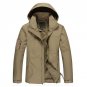 Jackets Men Solid Windproof Waterproof Jacket Coat Men Hooded Bomber Jacket Jaqueta Masculina Casual