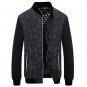 2017 New Arrival Spring Autumn Men\'s Jackets Fashion Print Coats Male Casual Slim Stand Collar Bomb