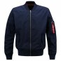 M-6XL 2018 New Bomber Jacket Men MA1 Side Zipper Sleeve Army Military Jackets Coat Stand Collar Wind