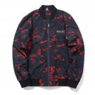 2017 New Bomber Jackets autumn Mens Stand collar Jacket Hip Hop Streetwear Brand Casual Camouflage m