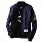 New 2017 Bomber Jacket Mens Pilot With Patches Green Both Side Wear Thin Pilot Bomber Jacket Men Win