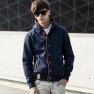 2016 autumn outfit new men\'s hooded fleece Europe and the United States boys coat cardigan