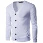2017 New Fashion Autumn Solid Color Men\'s Sweaters High Quality V-Neck  Thin Cardigan Casual Coat M