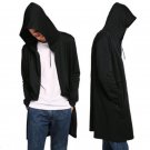 Fashion Men Hooded Hoodies Sweatshirts Cotton Long Cardigan Cloak Hipster Hip Hop Cape Coat Top New 