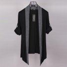 Spring and summer fashion Korean tide Mens Long Sleeved cardigan shawl Japanese men no buckle thin c