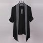 Spring and summer fashion Korean tide Mens Long Sleeved cardigan shawl Japanese men no buckle thin c