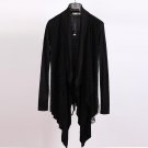 Spring tide personality long cardigan sweater coat on Korean male size cloak coat on