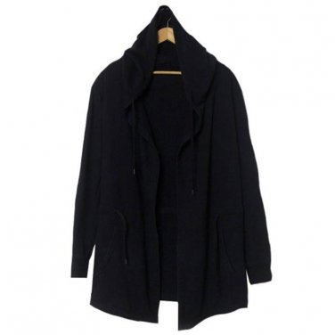 Oversized Hoodie Men Cloak Poncho Coat Casual Hip Hop Long Hoodies Cardigan Man Mantle Sweatshirt Hi