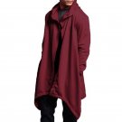 INCERUN Brand Hoodie Men Hooded Cardigan Jacket 2018 Irregular Hem Long Sweatshirt Male Casual Hoody