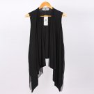 Men\'s long paragraph sleeveless vest fashion no button cardigan Korean version of the influx of non