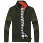 2017 Brand Warm Thick Velvet Cashmere Sweaters Men Cardigans Zipper Mandarin Collar Man Casual Sweat