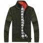 2017 Brand Warm Thick Velvet Cashmere Sweaters Men Cardigans Zipper Mandarin Collar Man Casual Sweat