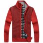 2017 Brand Warm Thick Velvet Cashmere Sweaters Men Cardigans Zipper Mandarin Collar Man Casual Sweat
