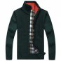 2017 Brand Warm Thick Velvet Cashmere Sweaters Men Cardigans Zipper Mandarin Collar Man Casual Sweat