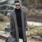 2018 Metrosexual man new design winter long furry coat warm plush cardigan men slim fashion European