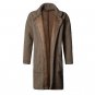 2018 Metrosexual man new design winter long furry coat warm plush cardigan men slim fashion European