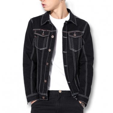 2017 Jaqueta Masculina Men Spring Denim Jeans Jackets Coats Cardigans Outwear Casual Fashion Slim Fi