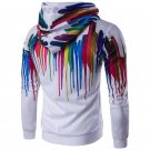 New Autumn Winter Fashion Ink 3D Print Men Jacket Coats Brand Clothing Casual Loose Soft Shell Jacke