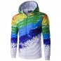 New Autumn Winter Fashion Ink 3D Print Men Jacket Coats Brand Clothing Casual Loose Soft Shell Jacke