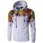 New Autumn Winter Fashion Ink 3D Print Men Jacket Coats Brand Clothing Casual Loose Soft Shell Jacke