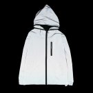 Aolamegs Men Jacket Outdoors Hoodie Windbreaker Reflective Jacket  Men and Women Lovers Cardigan Coa