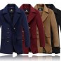 Hot Plus size XXXXL Spring Autumn New 2014 Men\'s Casual Stand Collar Trench coat Men Wool Coat Over