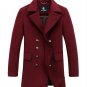 Hot Plus size XXXXL Spring Autumn New 2014 Men\'s Casual Stand Collar Trench coat Men Wool Coat Over
