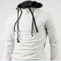 Selling New Men\'s Fashion Placket Double Zipper Cardigan Hooded Coat Color Cultivate One\'s Moralit