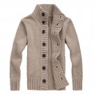 MYPF-Men\'s knit cardigan sweater thick sweater coat Korean Slim line casual jacket