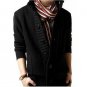 MYPF-Men\'s knit cardigan sweater thick sweater coat Korean Slim line casual jacket
