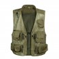Men Multi-Pocket Mesh Cargo Waistcoat Masculino Fashion Detachable Sleeveless Vest Homme Unloading W