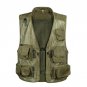 Men Multi-Pocket Mesh Cargo Waistcoat Masculino Fashion Detachable Sleeveless Vest Homme Unloading W