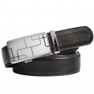 luxury cow genuine leather casual men\'s fashion automatic buckle gothic belt men strap pants ratche