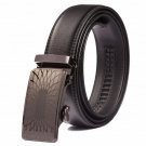 genuine leather ratchet belt for men high quality automatic buckle long belt gothic golden cowboy we