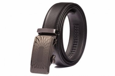genuine leather ratchet belt for men high quality automatic buckle long belt gothic golden cowboy we