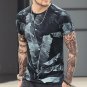 Summer new men \'s clothing Slim fit short sleeved T shirt cotton round neck men\' s printing t shir