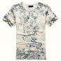 Summer new men \'s clothing Slim fit short sleeved T shirt cotton round neck men\' s printing t shir