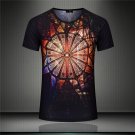 summer style fashion O-Neck black and orange Mens Casual Tees T-shirt short sleeve luxury brand cott