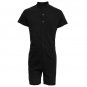 Gothic Rompers Men Stretch Jumpsuit male Cargo Summer Hip-Hop single breasted tops zipper trousers o