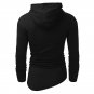 Spring Autumn Hoodies Brand Mens Plain Casual Sweatshirt Hip Hop Irregular Design Zipper Hoodie Men 