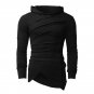 Spring Autumn Hoodies Brand Mens Plain Casual Sweatshirt Hip Hop Irregular Design Zipper Hoodie Men 