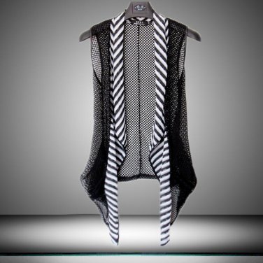 Offbeat Summer Thin Cardigan Sleeveless Tshirt Mens Sexy Singlet Fashion Brand Clothing Tank Top Men