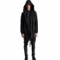 Men Black Cloak Hoodies Long Sleeve Streetwear Hooded Sweatshirt Men Loose Pullover Outwear Mens Ove