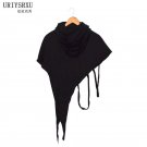 Fashionable man cloak shawl unlined upper garment Unique individual character design High collar asy