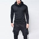 The North Of Men Hooded Sweatshirts With Black Gown Hip Hop Mantle Hoodies Jacket long Sleeves Cloak