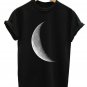 HALF MOON T SHIRT FULL GALAXY SPACE EMO TUMBLR INDIE HIPSTER MEN WOMEN TOP MEN GIRL PLUS SIZE